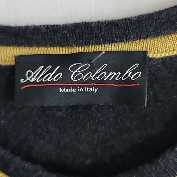 Aldo Colombo 100% Merino Wool Button Front Cardigan - Picture 4 of 7